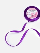 Лента атласная, 10 мм, 23±1 м, фиолетовая №34 - Фото 2