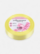 Лента атласная, 20 мм, 23±1 м, светло-жёлтая №81 - Фото 5