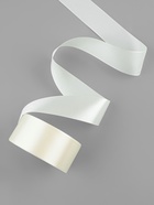 Лента атласная, 40 мм, 23±1 м, нежно-бежевая - Фото 3