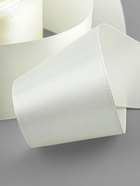 Лента атласная, 40 мм, 23±1 м, нежно-бежевая - Фото 4