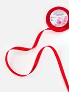 Лента атласная, 10 мм, 23±1 м, красная №26 - Фото 2