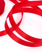 Лента атласная, 10 мм, 23±1 м, красная №26 - Фото 4