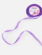 Лента атласная, 10 мм, 23±1 м, сиреневая - Фото 2