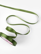 Лента атласная, 10 мм, 23±1 м, насыщенно-зелёная №113 - Фото 2