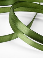 Лента атласная, 10 мм, 23±1 м, насыщенно-зелёная №113 - Фото 3