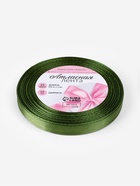 Лента атласная, 10 мм, 23±1 м, насыщенно-зелёная №113 - Фото 4