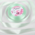 Лента атласная, 20 мм × 23 ± 1 м, цвет нежно-зелёный №50 - Фото 1