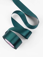 Лента атласная, 40 мм, 23±1 м, тёмно-бирюзовая №62 - Фото 4