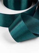 Лента атласная, 40 мм, 23±1 м, тёмно-бирюзовая №62 - Фото 5