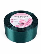Лента атласная, 40 мм, 23±1 м, тёмно-бирюзовая №62 - Фото 6
