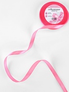 Лента атласная, 10 мм, 23±1 м, насыщенно-розовая №05 - Фото 2