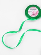 Лента атласная, 10 мм × 23±1 м, зелёная №19 - Фото 2