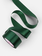 Лента атласная, 40 мм, 23±1 м, тёмно-зелёная №128 - Фото 3