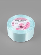 Лента атласная, 40 мм, 23±1 м, нежно-голубая №13 - Фото 4