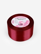 Лента атласная, 50 мм, 23±1 м, бордовая - Фото 5