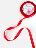 Лента атласная, 20 мм × 23±1 м, красная №26 - Фото 2