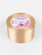 Лента атласная, 50 мм, 23±1 м, бежевая №267 - Фото 5