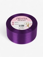 Лента атласная, 40 мм, 23±1 м, пурпурно-фиолетовая №35 - Фото 6