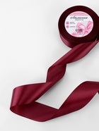 Лента атласная, 40 мм, 23±1 м, винная - Фото 2