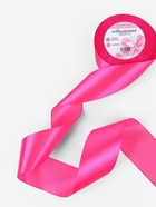 Лента атласная, 50 мм, 23±1 м, ярко-розовая №190 - Фото 1