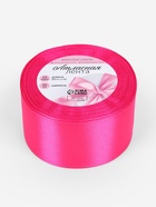 Лента атласная, 50 мм, 23±1 м, ярко-розовая №190 - Фото 4