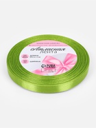 Лента атласная, 10 мм, 23±1 м, светло-зелёная №184 - Фото 5