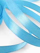 Лента атласная, 10 мм, 23±1 м, ярко-голубая №20 - Фото 4