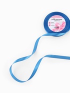 Лента атласная, 10 мм, 23±1 м, лазурно-синяя №97 - Фото 2