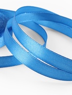 Лента атласная, 10 мм, 23±1 м, лазурно-синяя №97 - Фото 4