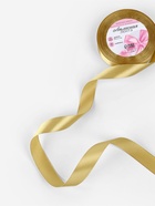 Лента атласная, 20 мм, 23±1 м, цвет золотой №204 - Фото 2