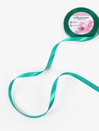 Лента атласная, 10 мм, 23±1 м, бирюзовая №54 - Фото 2