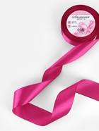Лента атласная, 40 мм, 23±1 м, ярко-розовая №27 - Фото 2