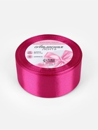 Лента атласная, 40 мм, 23±1 м, ярко-розовая №27 - Фото 5