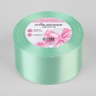 Лента атласная, 50 мм × 23 ± 1 м, цвет нежно-мятный №181 - Фото 2