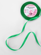 Лента атласная, 6 мм × 23±1 м, зелёная №19 - Фото 2