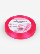 Лента атласная, 10 мм, 23±1 м, ярко-розовая №190 - Фото 5