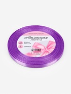 Лента атласная, 6 мм, 23±1 м, фиолетовая - Фото 5