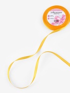 Лента атласная, 6 мм, 23±1 м, жёлто-оранжевая №17 - Фото 2