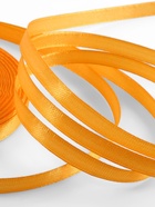 Лента атласная, 6 мм, 23±1 м, жёлто-оранжевая №17 - Фото 4