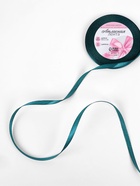 Лента атласная, 6 мм, 23±1 м, тёмно-бирюзовая №62 - Фото 2