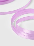 Лента атласная, 6 мм, 23±1 м, светло-сиреневая №45 - Фото 4