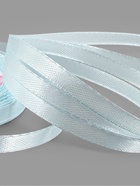 Лента атласная, 6 мм, 23±1 м, нежно-голубая №13 - Фото 4