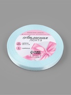 Лента атласная, 6 мм, 23±1 м, нежно-голубая №13 - Фото 5