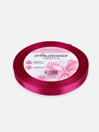 Лента атласная, 10 мм, 23±1 м, ярко-розовая №95 - Фото 7