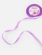 Лента атласная, 10 мм, 23±1 м, светло-сиреневая №45 - Фото 2