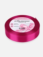 Лента атласная, 20 мм, 23±1 м, ярко-розовая №95 - Фото 7