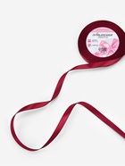 Лента атласная, 10 мм, 23±1 м, бордовая №37 - Фото 1