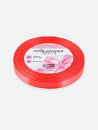 Лента атласная, 10 мм, 23±1 м, розовая №129 - Фото 5