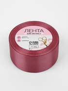 Лента атласная, 40 мм ? 23 ± 1 м, цвет пурпурно-розовый №170 (комплект 2 шт) - фото 32221236