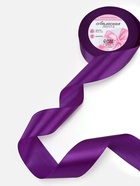Лента атласная, 40 мм, 23±1 м, фиолетовая - Фото 2